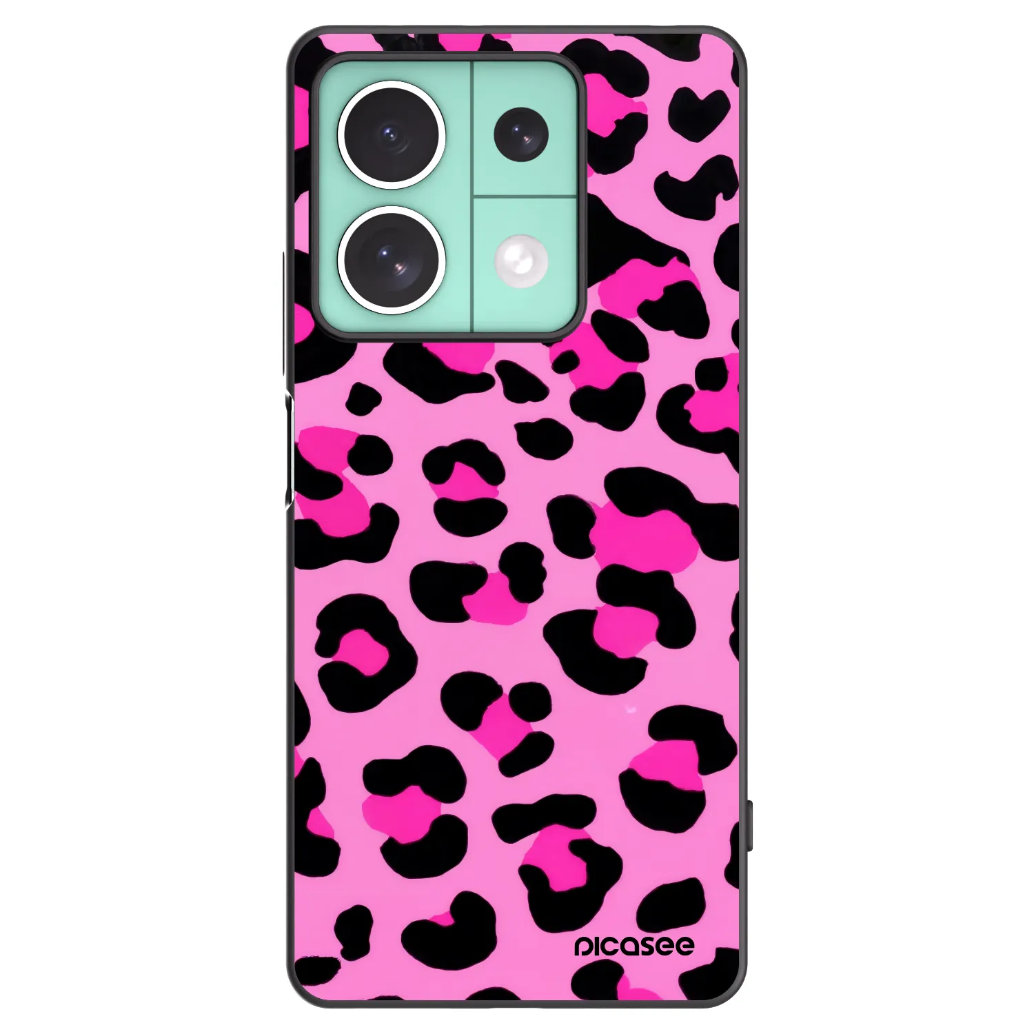 Picasee silikonski črni ovitek za Xiaomi Redmi Note 13 5G - Pink Tiger