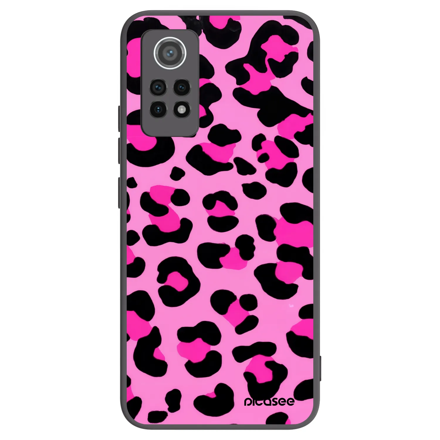 Picasee silikonski črni ovitek za Xiaomi Redmi Note 12 Pro 4G - Pink Tiger
