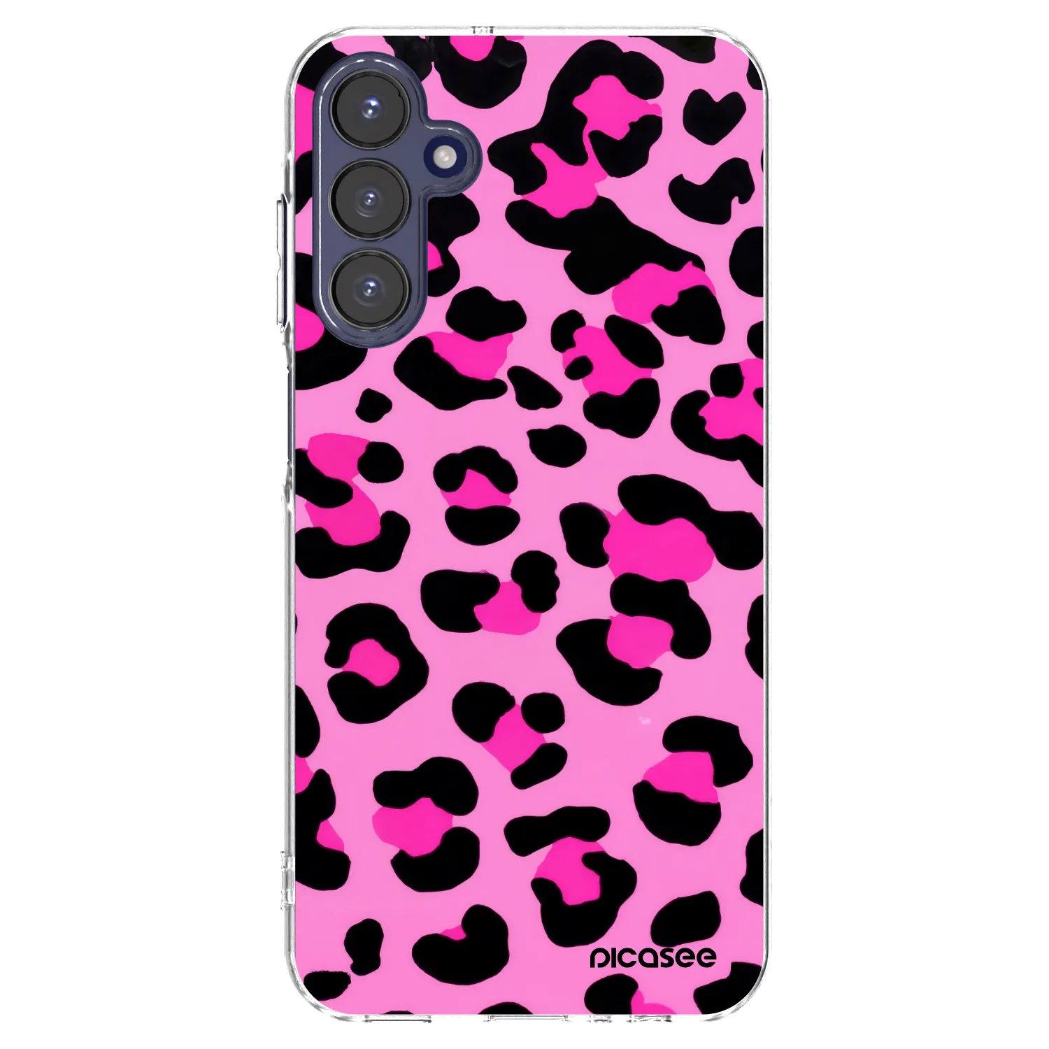 Picasee silikonski prozorni ovitek za Samsung Galaxy A15 A155F 4G - Pink Tiger