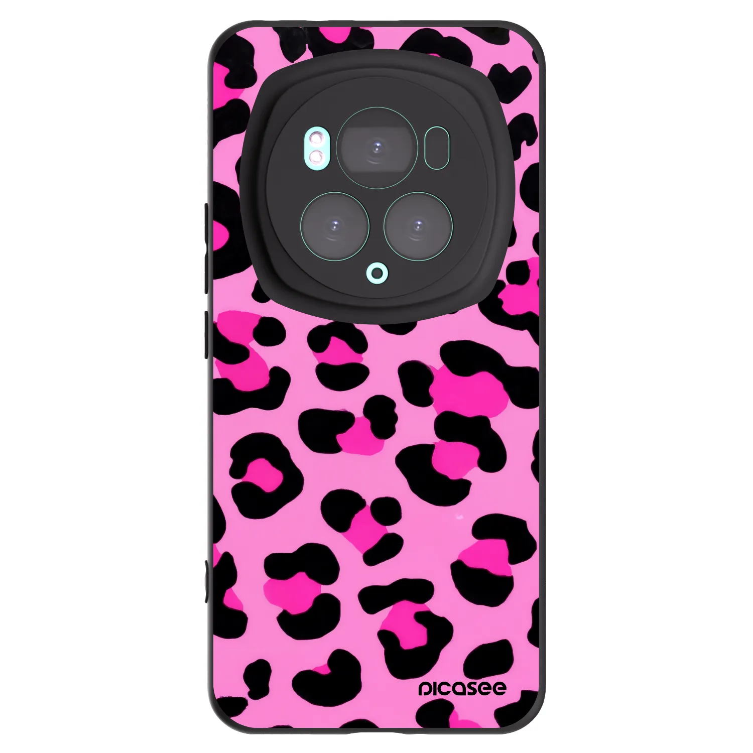 Picasee silikonski črni ovitek za Honor Magic6 Pro - Pink Tiger
