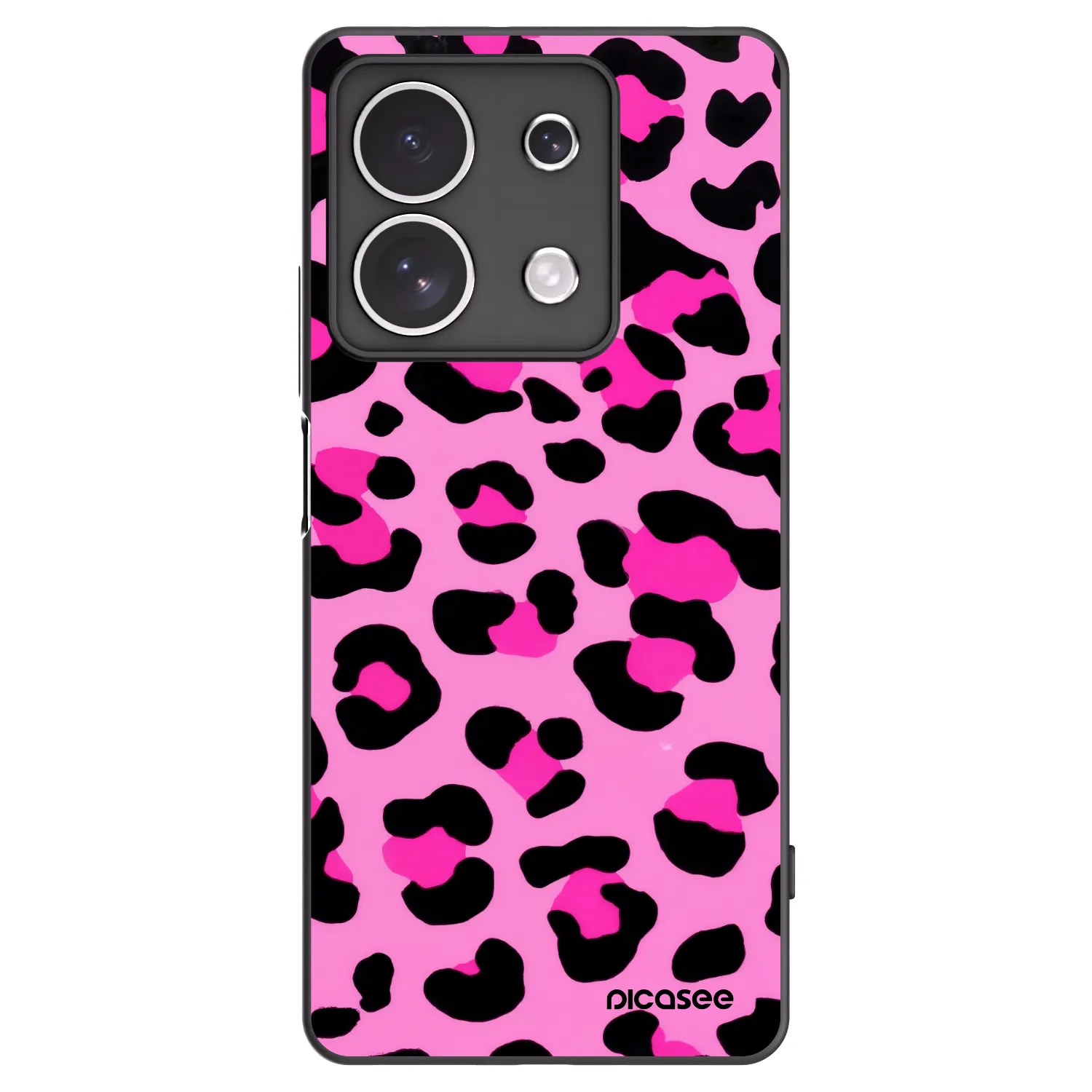 Picasee silikonski črni ovitek za Xiaomi Redmi Note 13 4G - Pink Tiger