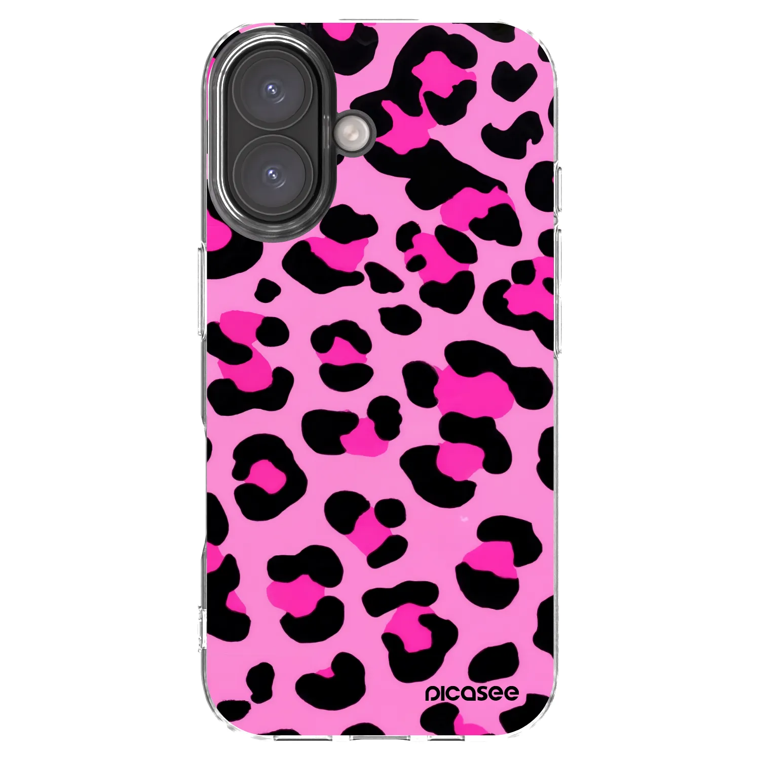 Picasee silikonski prozorni ovitek za Apple iPhone 16 - Pink Tiger