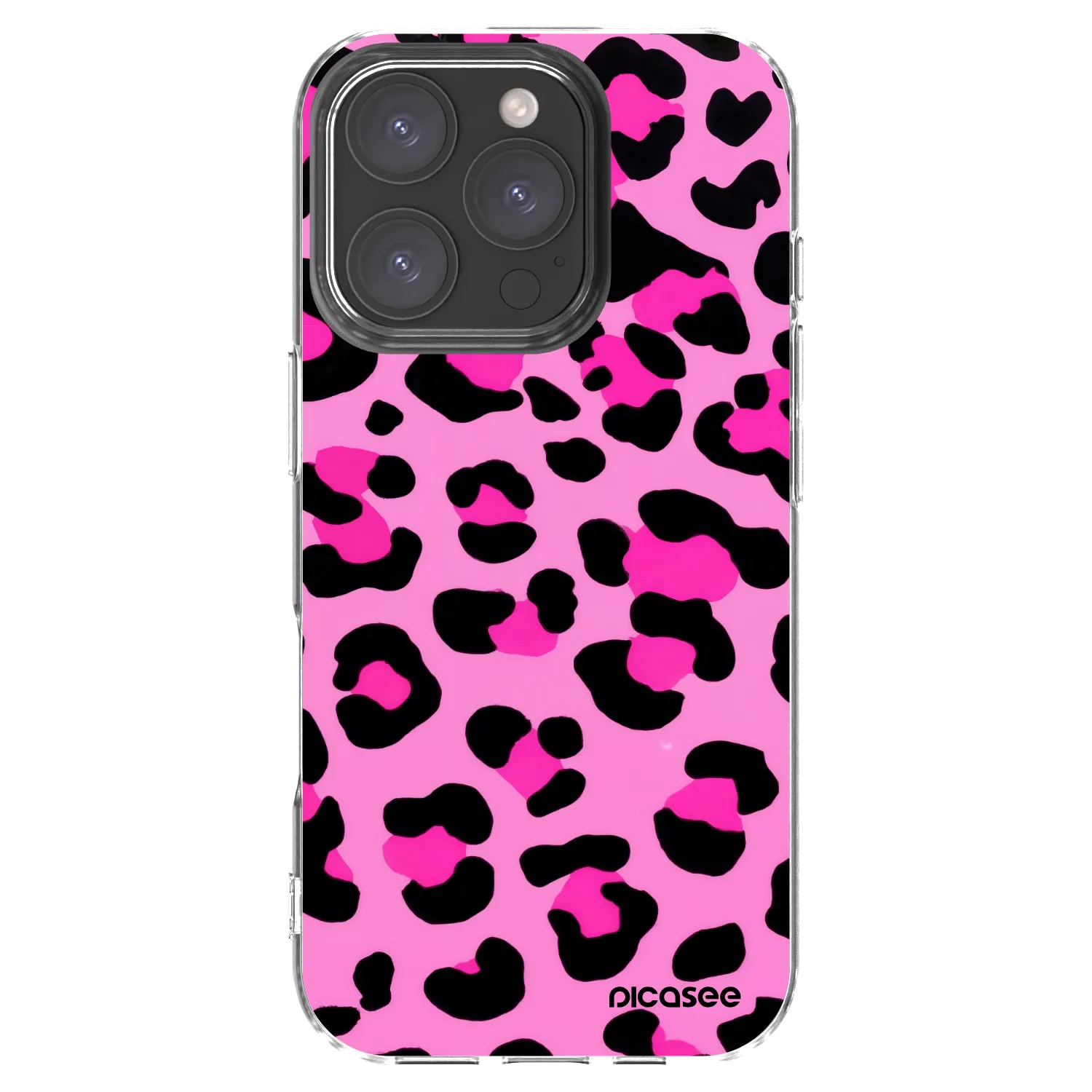 Picasee silikonski prozorni ovitek za Apple iPhone 16 Pro - Pink Tiger