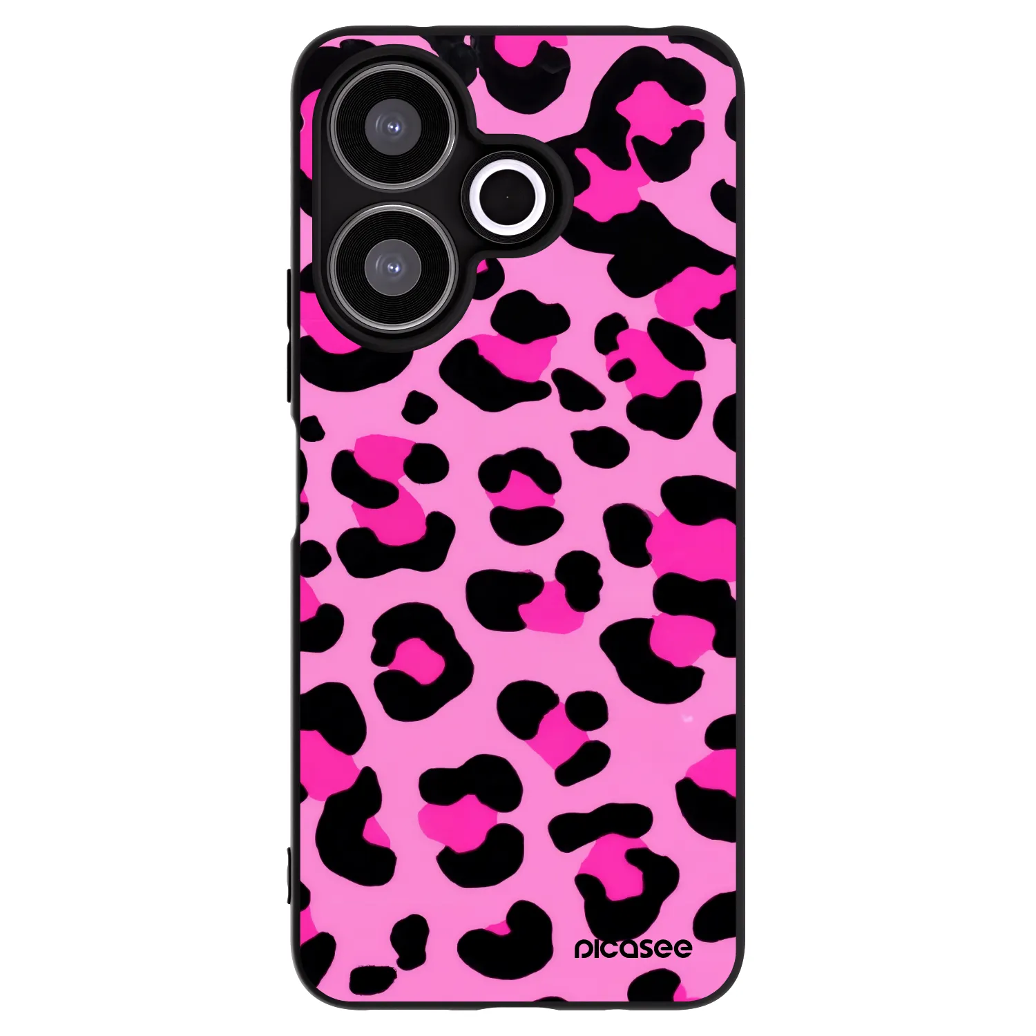 Picasee silikonski črni ovitek za Xiaomi Redmi 13 4G - Pink Tiger