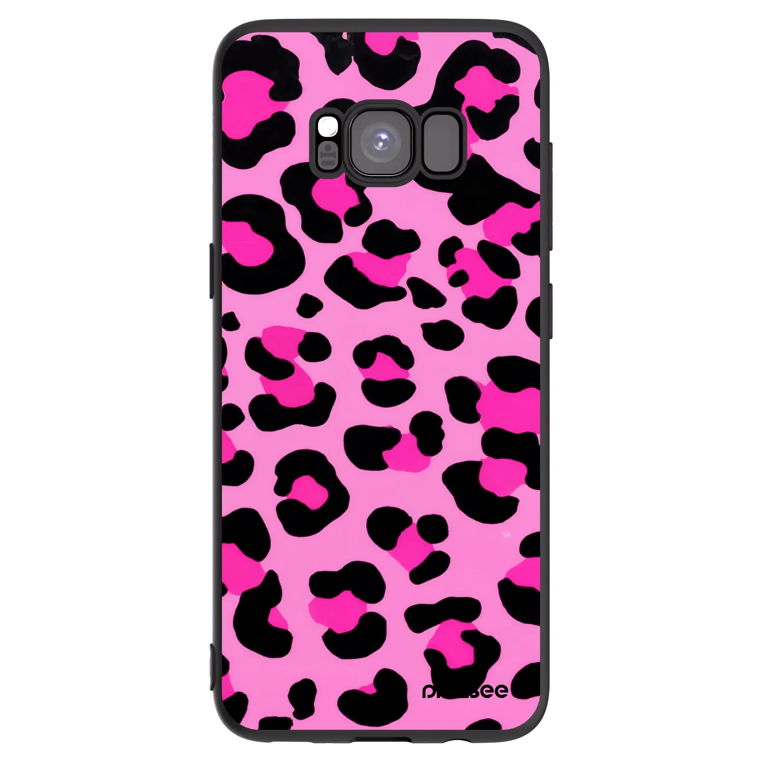 Picasee silikonski črni ovitek za Samsung Galaxy S8 G950F - Pink Tiger