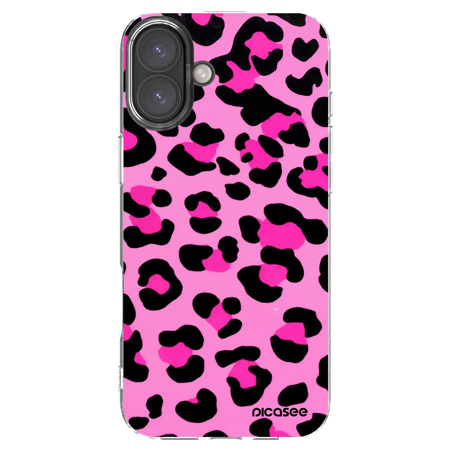 Picasee silikonski prozorni ovitek za Apple iPhone 16 Plus - Pink Tiger