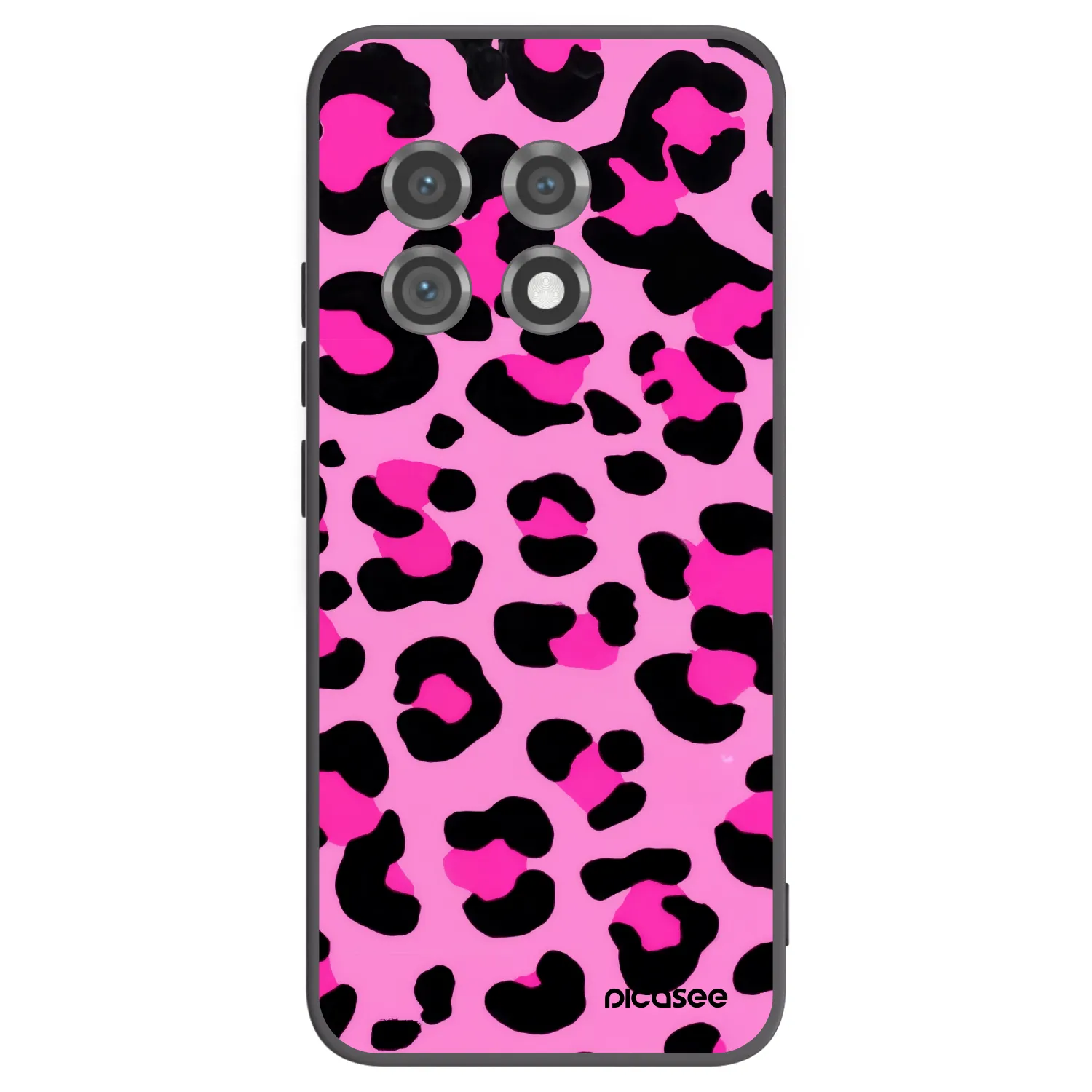 Picasee silikonski črni ovitek za OnePlus 11 5G - Pink Tiger