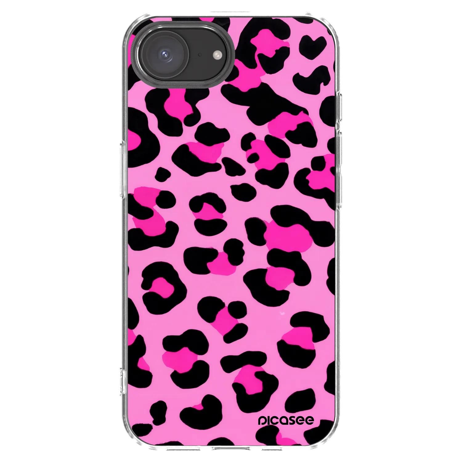 Picasee silikonski prozorni ovitek za Apple iPhone 16e - Pink Tiger
