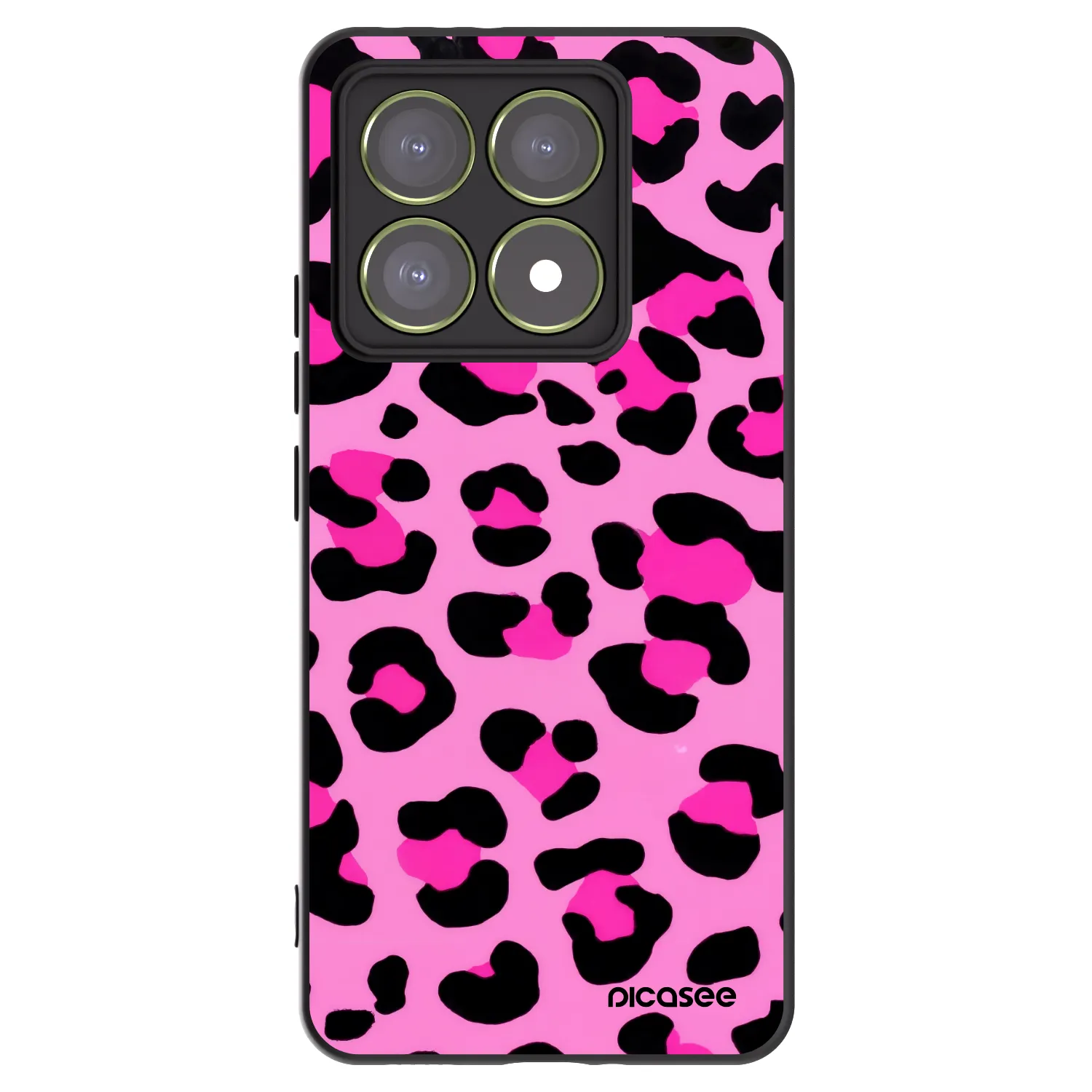 Picasee silikonski črni ovitek za Xiaomi 14T - Pink Tiger