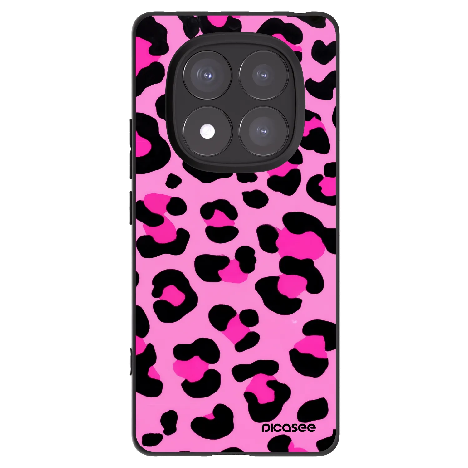 Picasee silikonski črni ovitek za Xiaomi Redmi Note 14 Pro+ 5G - Pink Tiger
