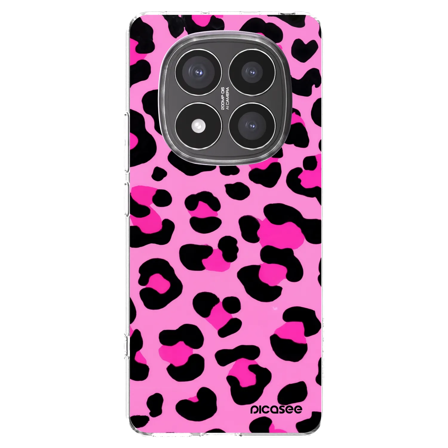 Picasee silikonski prozorni ovitek za Xiaomi Redmi Note 14 Pro+ 5G - Pink Tiger
