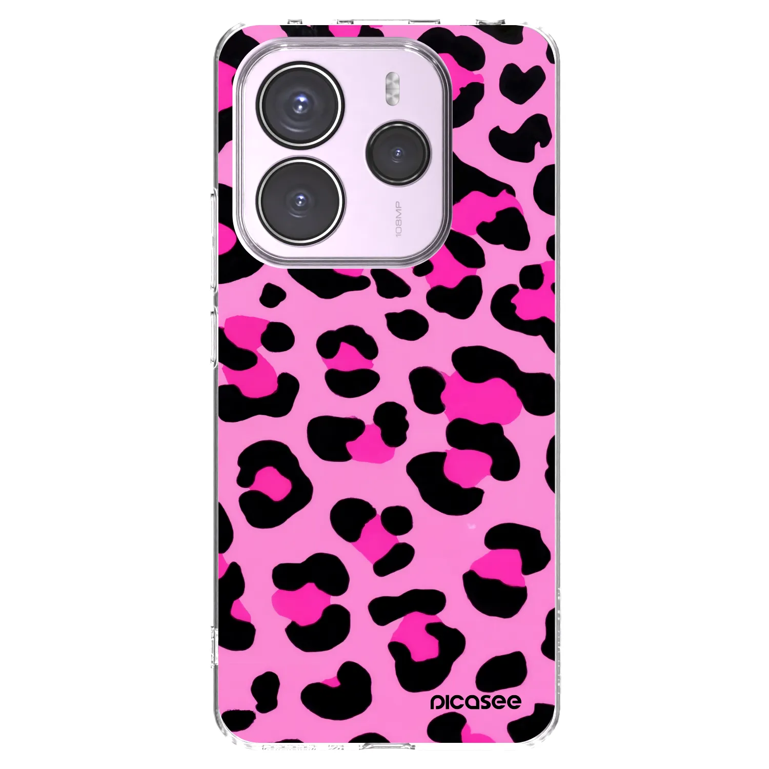 Picasee silikonski prozorni ovitek za Xiaomi Redmi Note 14 5G - Pink Tiger