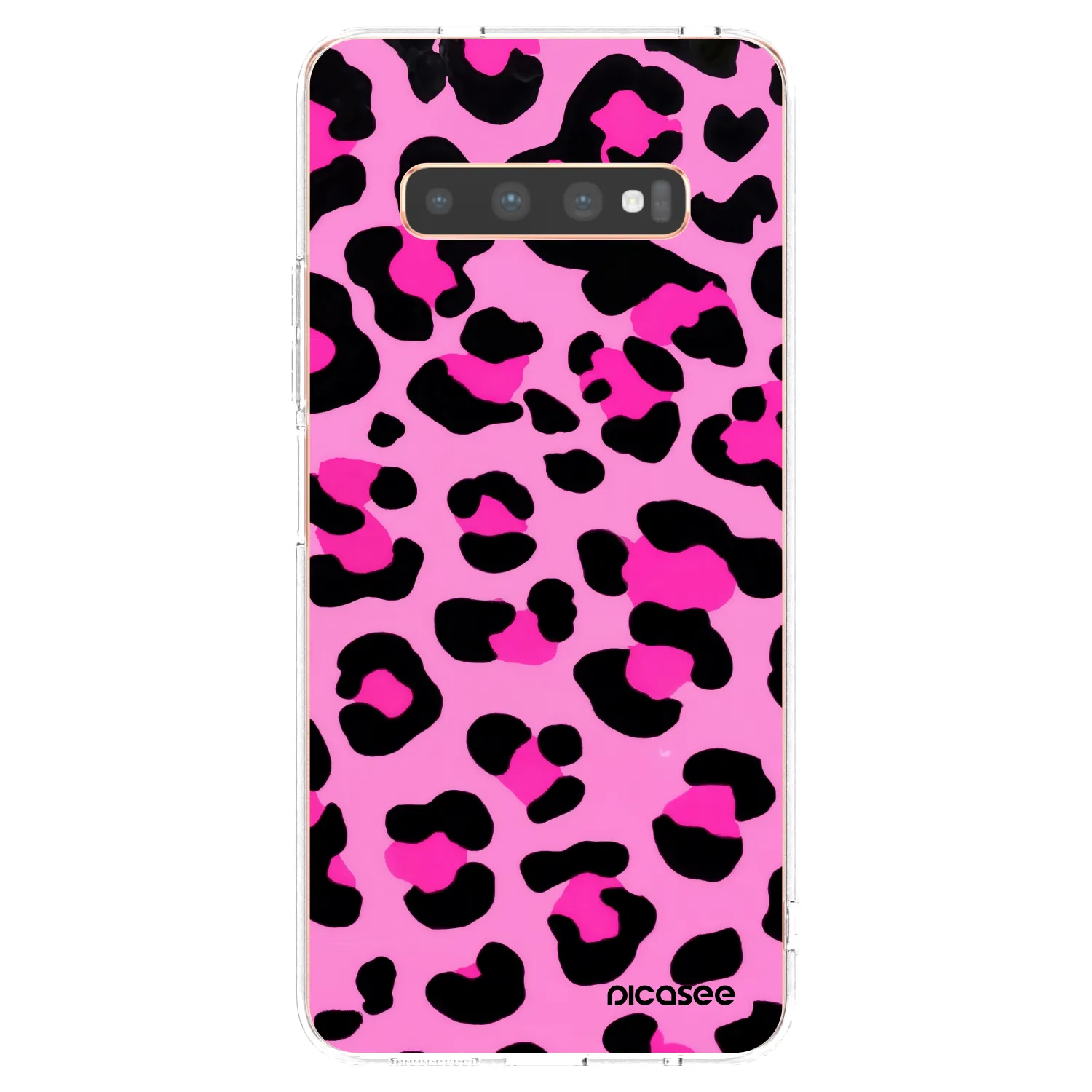 Picasee silikonski prozorni ovitek za Samsung Galaxy S10 Plus G975 - Pink Tiger