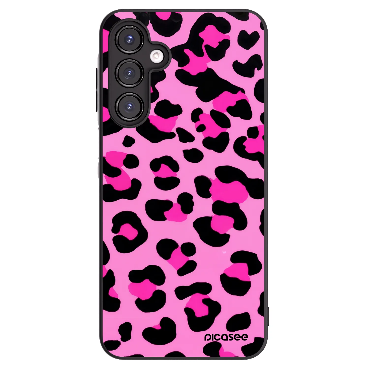 Picasee silikonski črni ovitek za Samsung Galaxy A16 5G - Pink Tiger