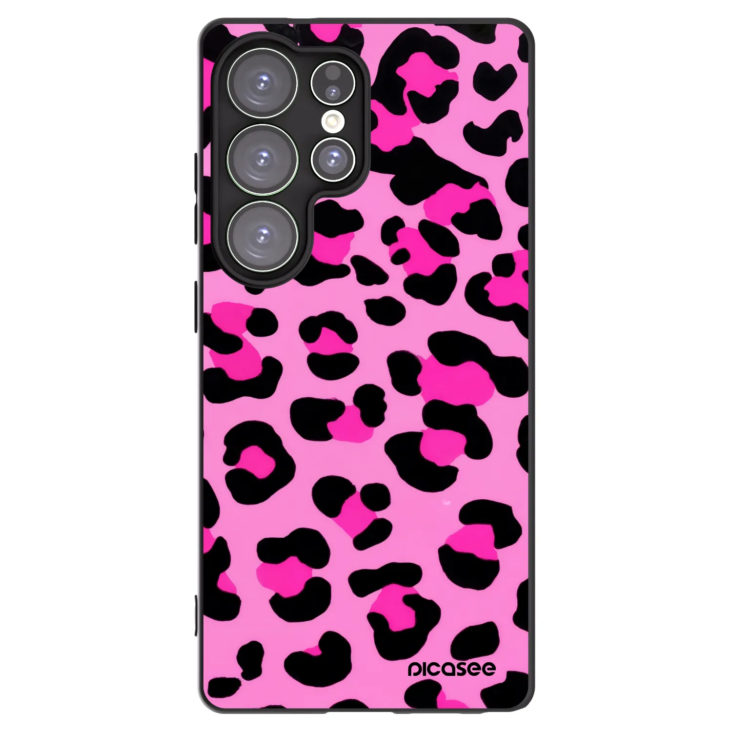 Picasee silikonski črni ovitek za Samsung Galaxy S25 Ultra 5G - Pink Tiger