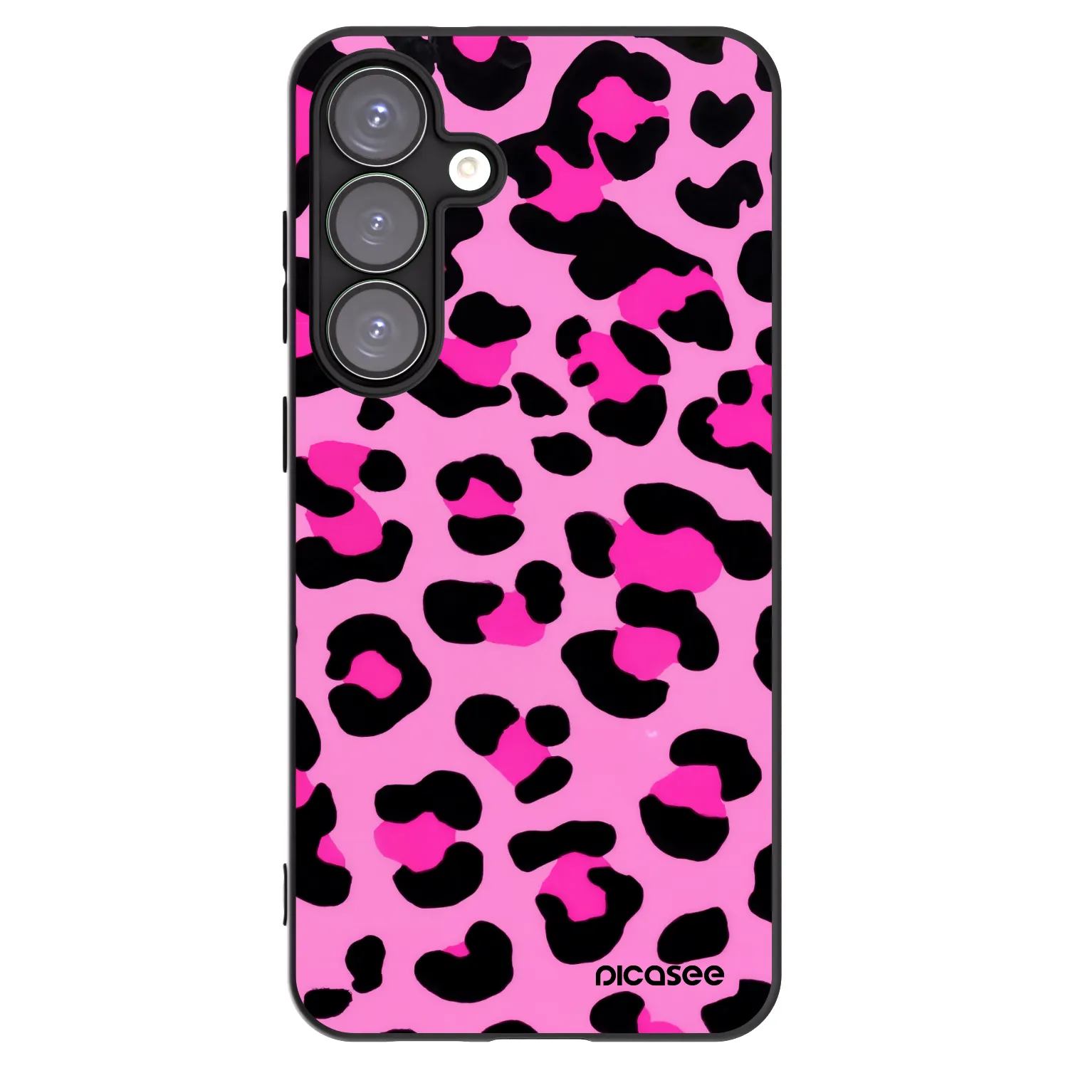 Picasee silikonski črni ovitek za Samsung Galaxy S25+ 5G - Pink Tiger