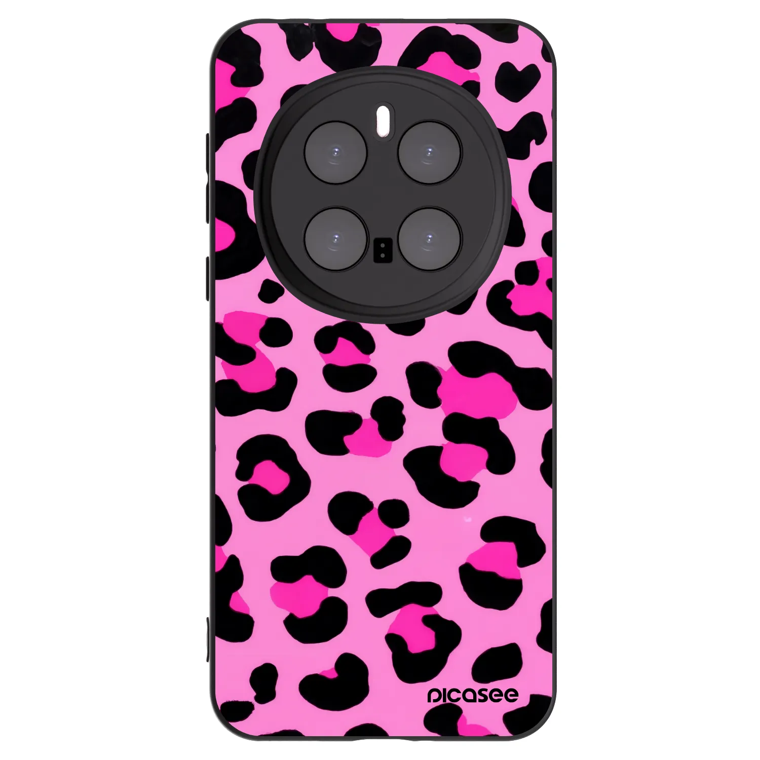 Picasee silikonski črni ovitek za Honor Magic7 Pro 5G - Pink Tiger