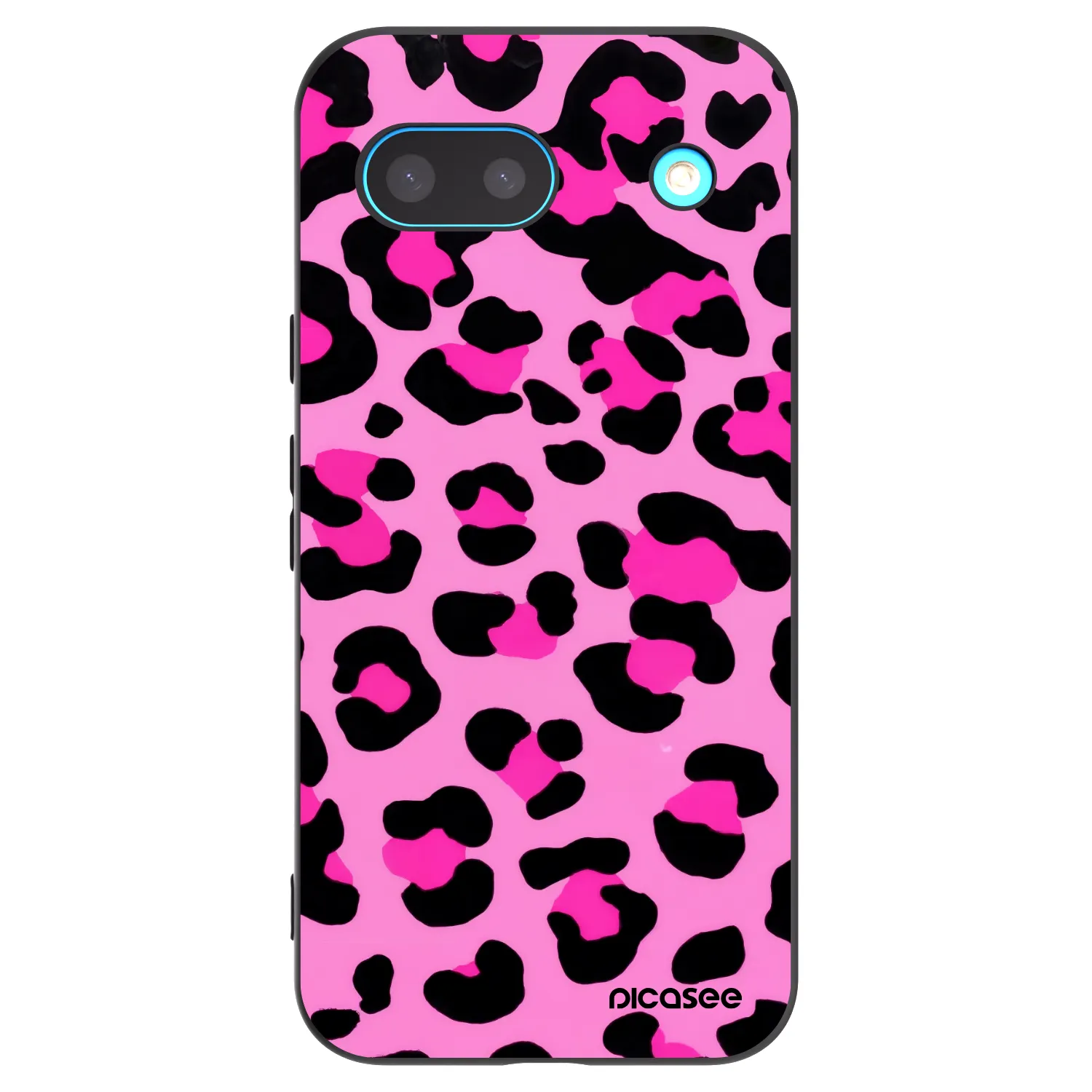 Picasee silikonski črni ovitek za Google Pixel 8 - Pink Tiger