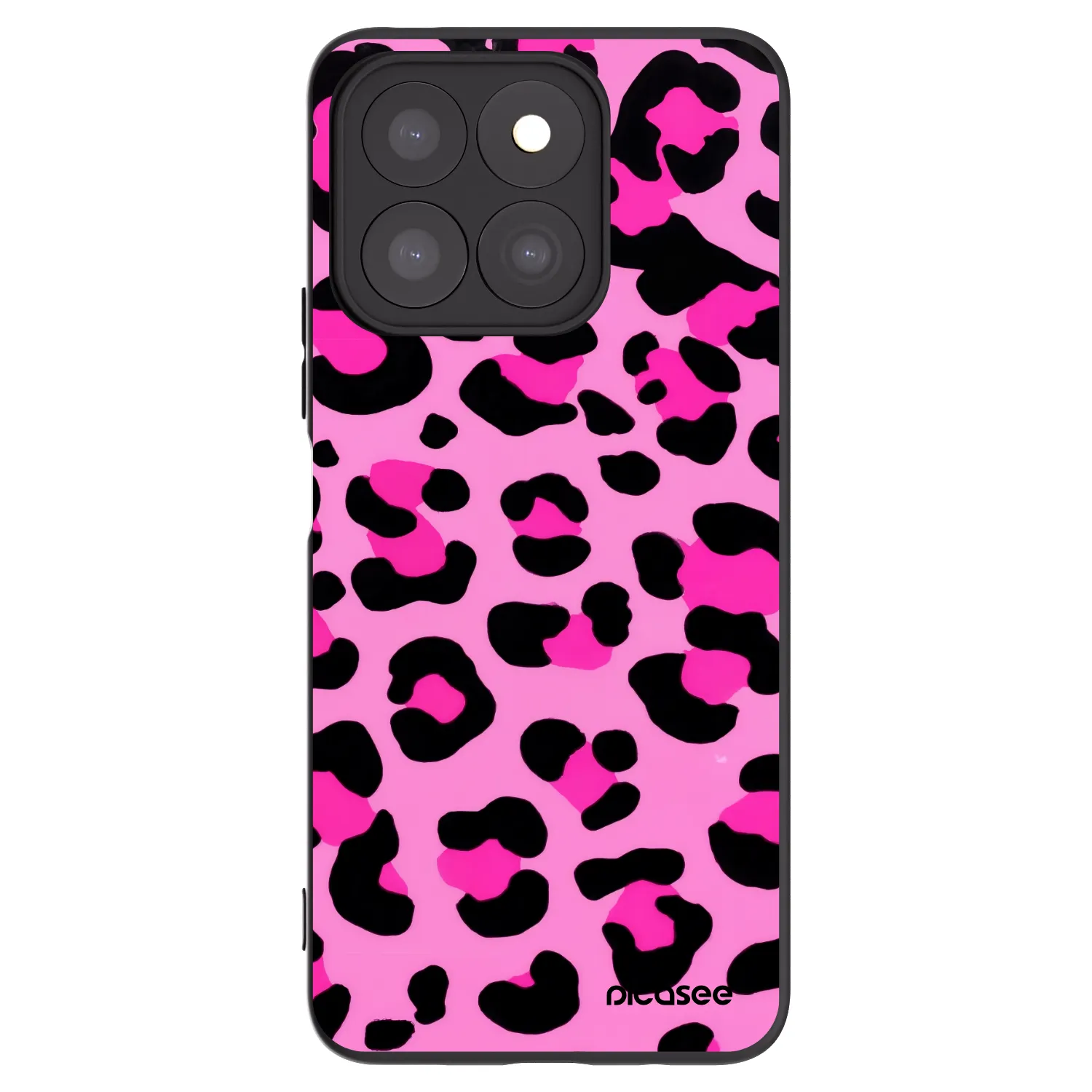 Picasee silikonski črni ovitek za Honor X8c - Pink Tiger