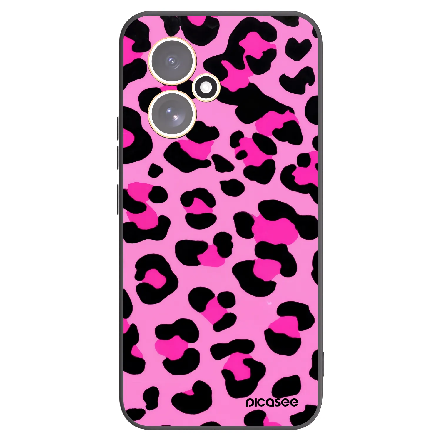 Picasee silikonski črni ovitek za Honor 400 5G - Pink Tiger