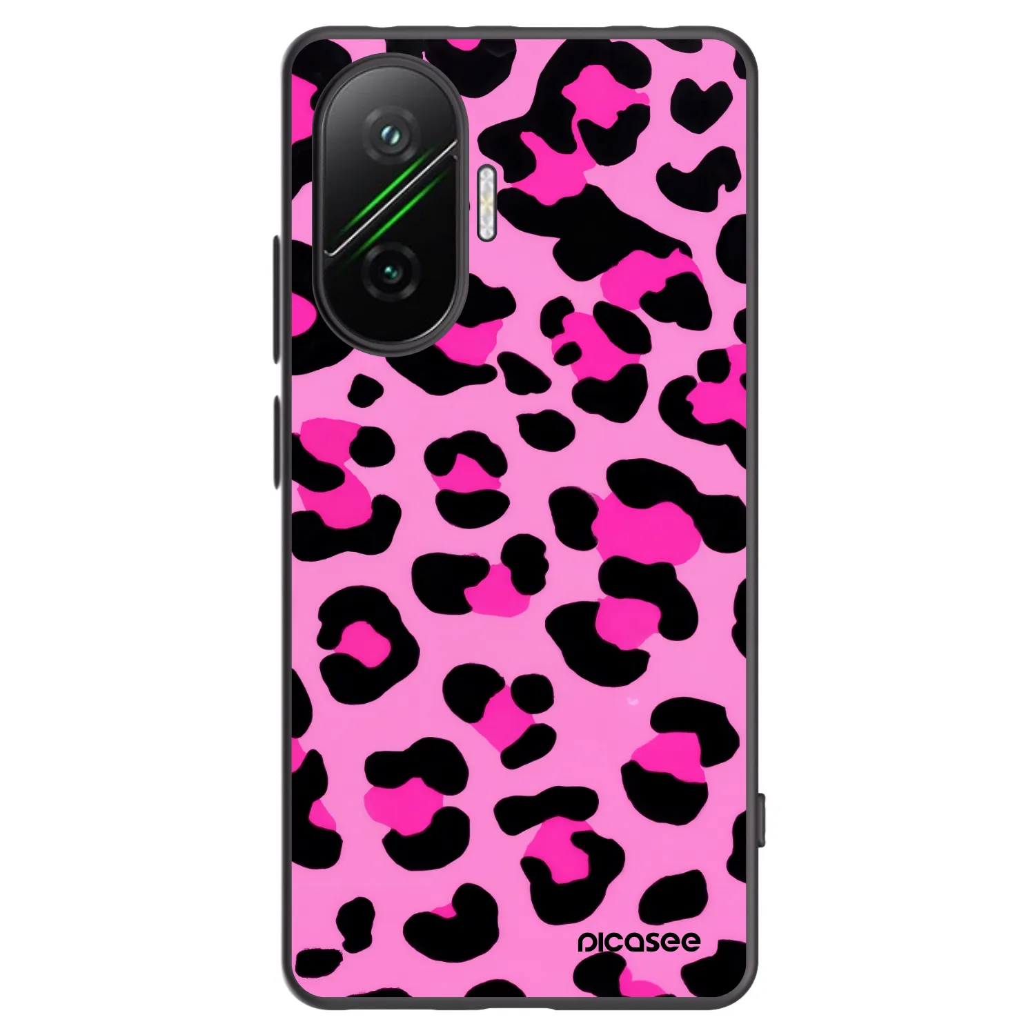 Picasee silikonski črni ovitek za Xiaomi Poco F7 5G - Pink Tiger
