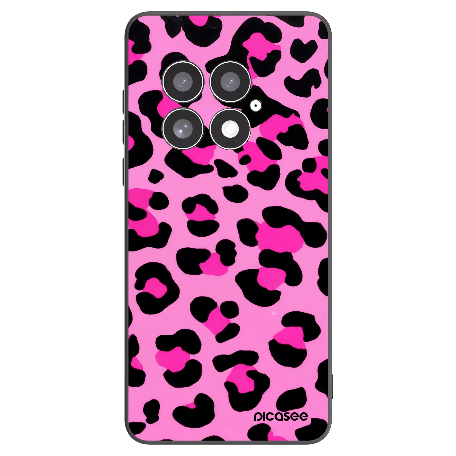 Picasee silikonski črni ovitek za OnePlus 13 5G - Pink Tiger