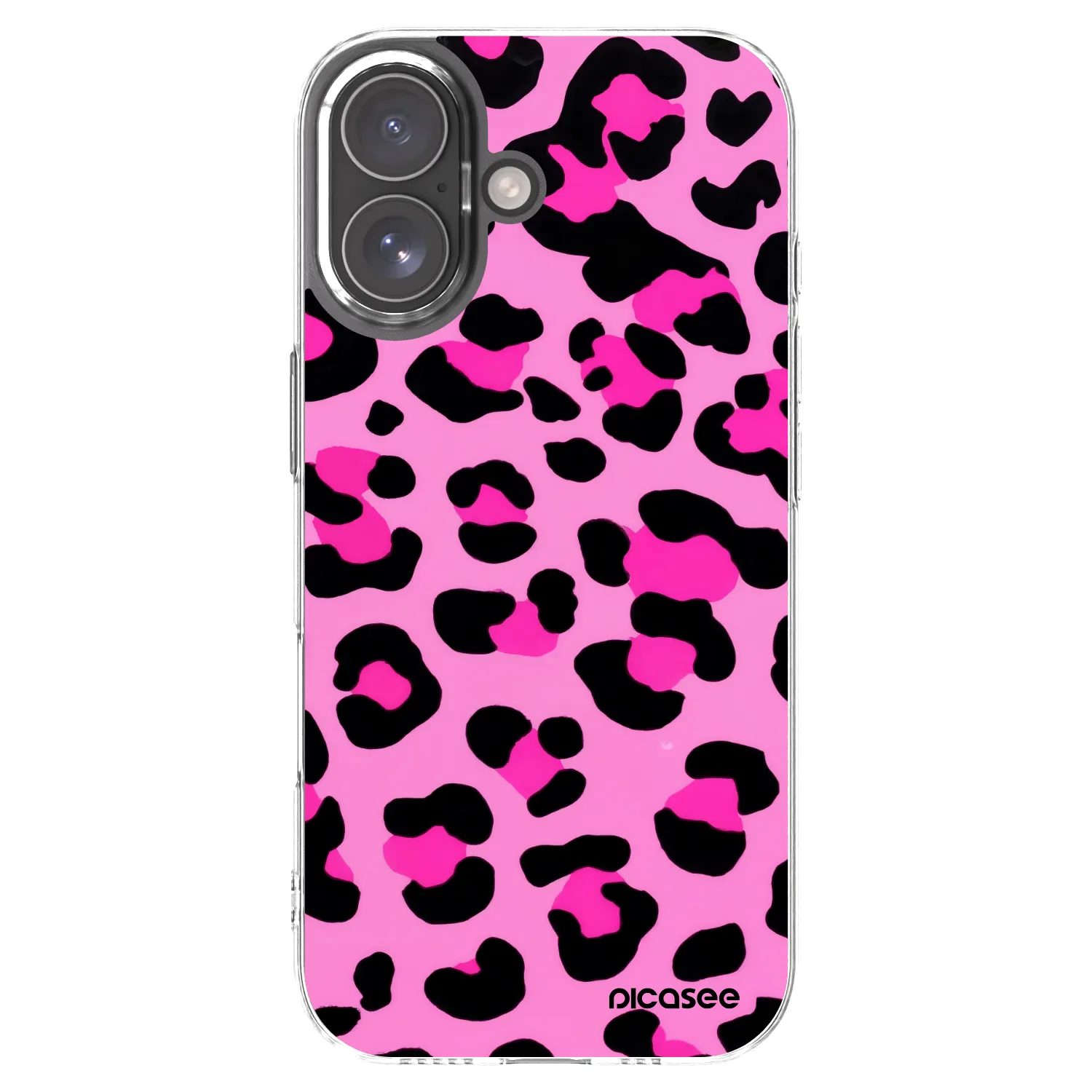 Picasee silikonski prozorni ovitek za Apple iPhone 17 - Pink Tiger