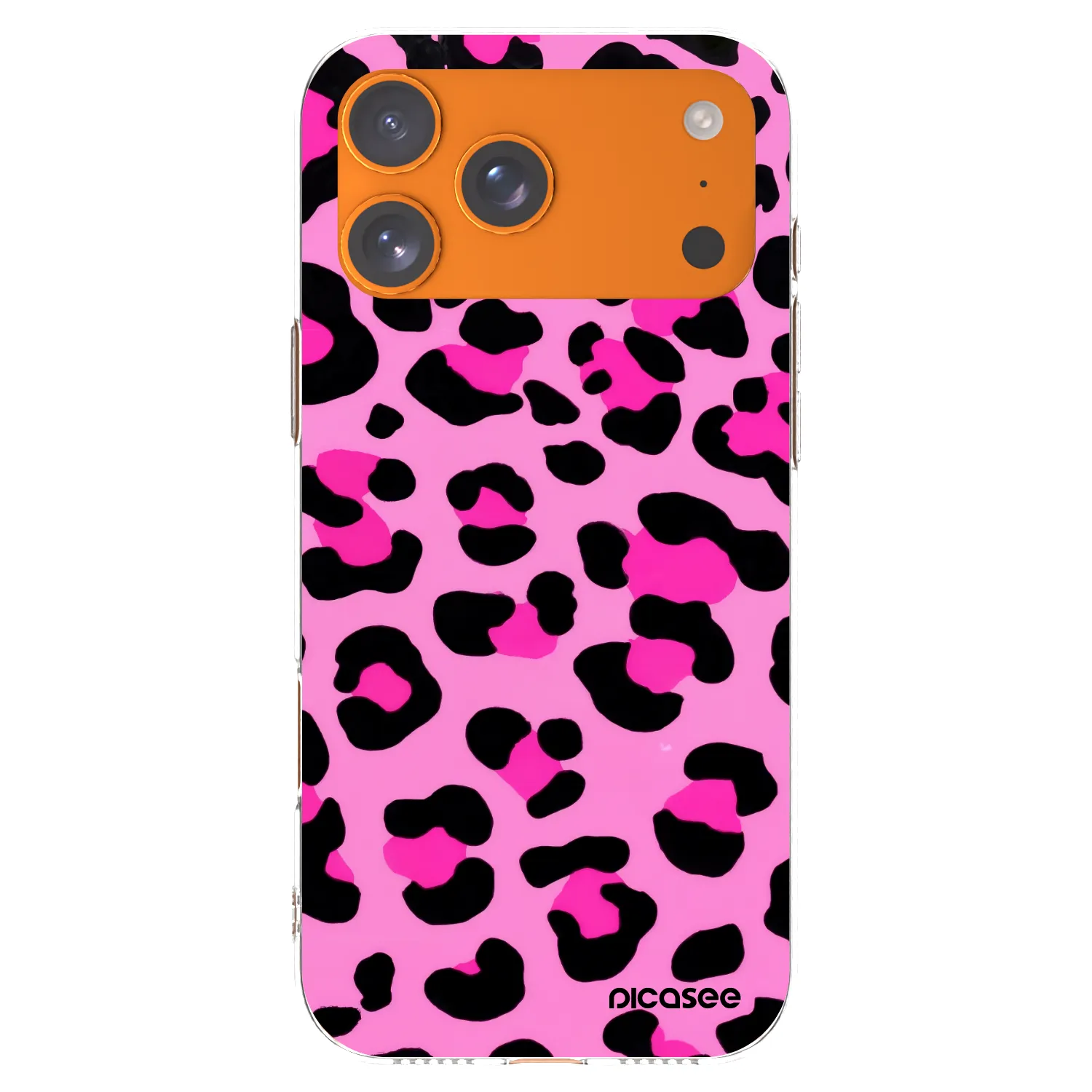 Picasee silikonski prozorni ovitek za Apple iPhone 17 Pro Max - Pink Tiger