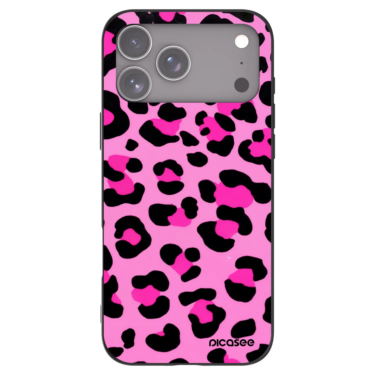 Picasee silikonski črni ovitek za Apple iPhone 17 Pro Max - Pink Tiger