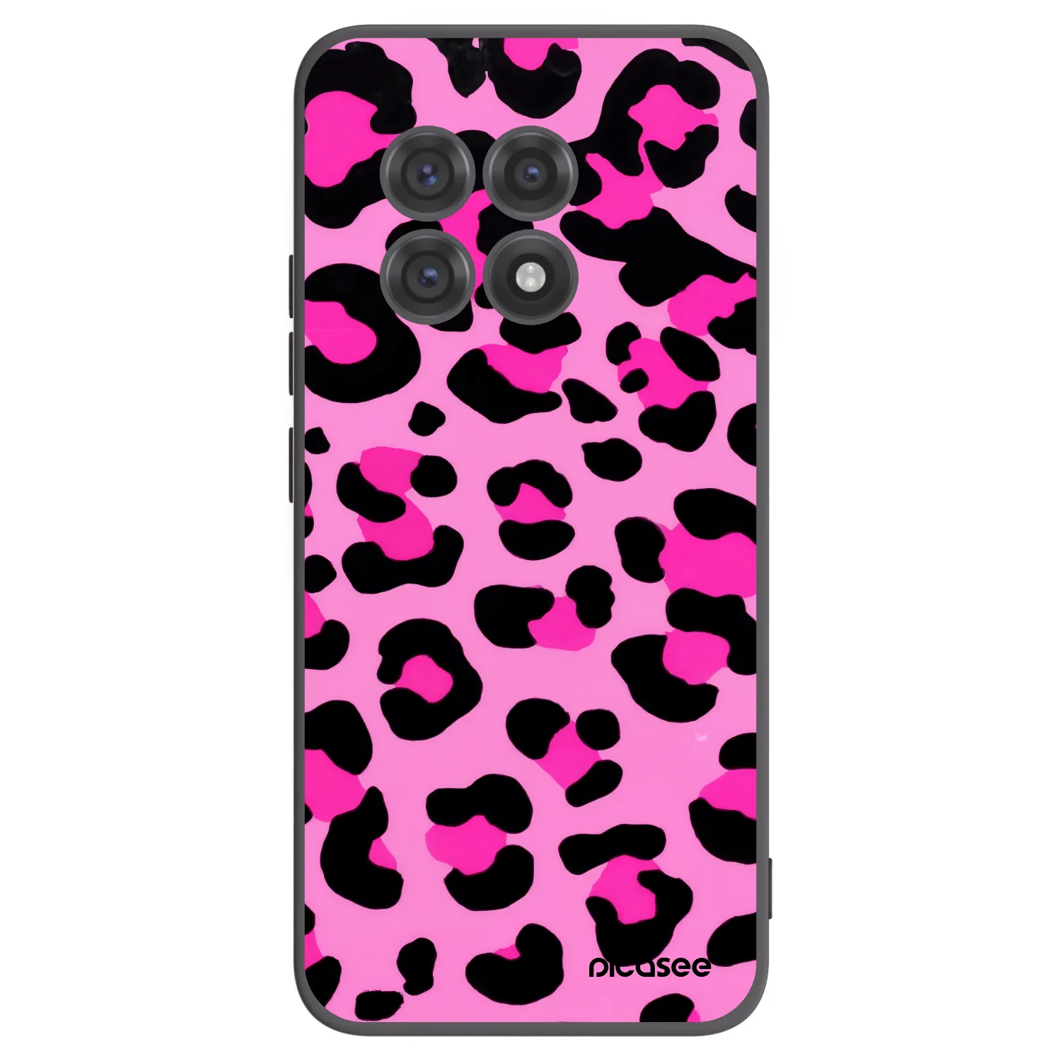 Picasee silikonski črni ovitek za OnePlus 13R 5G - Pink Tiger