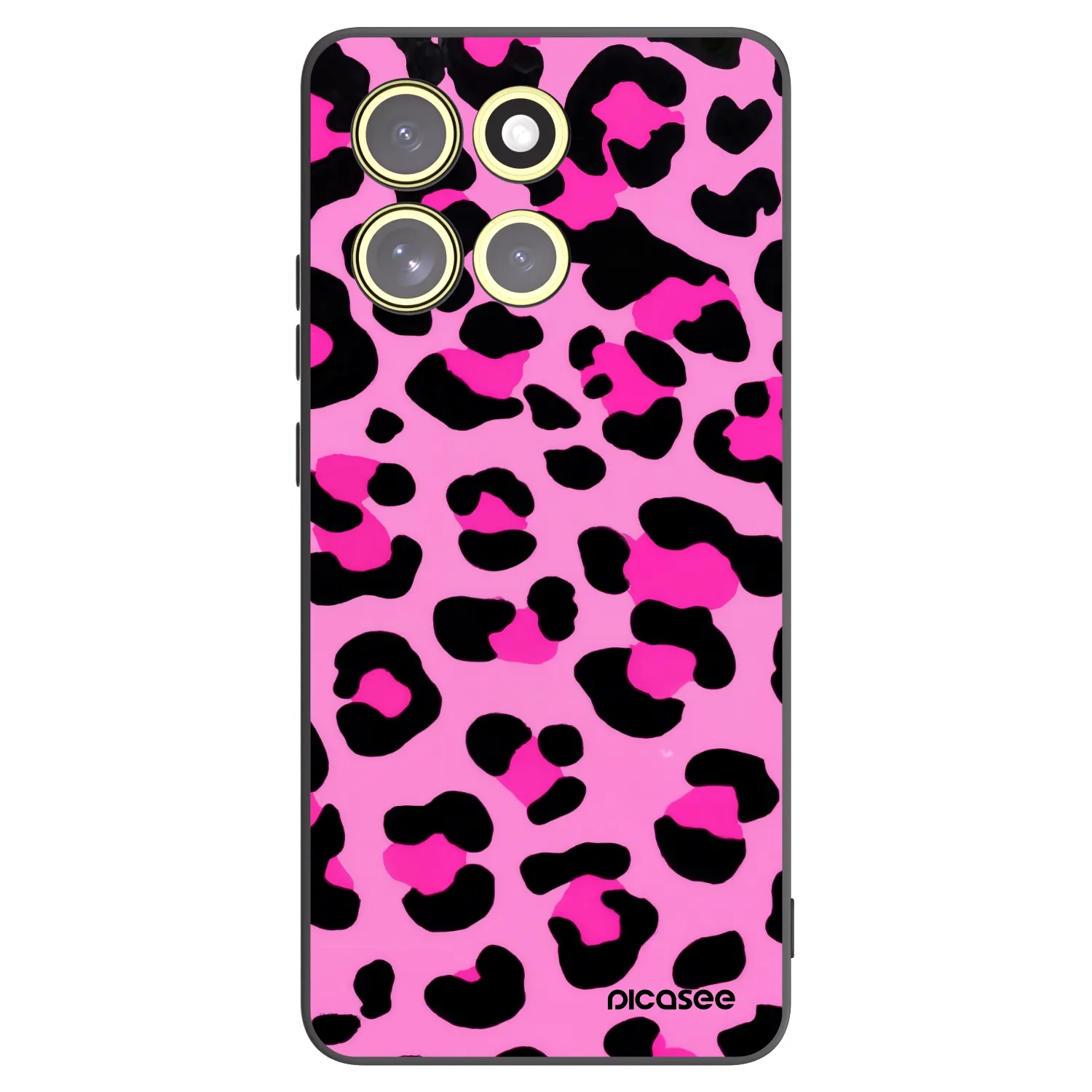 Picasee silikonski črni ovitek za Motorola Moto G86 5G - Pink Tiger