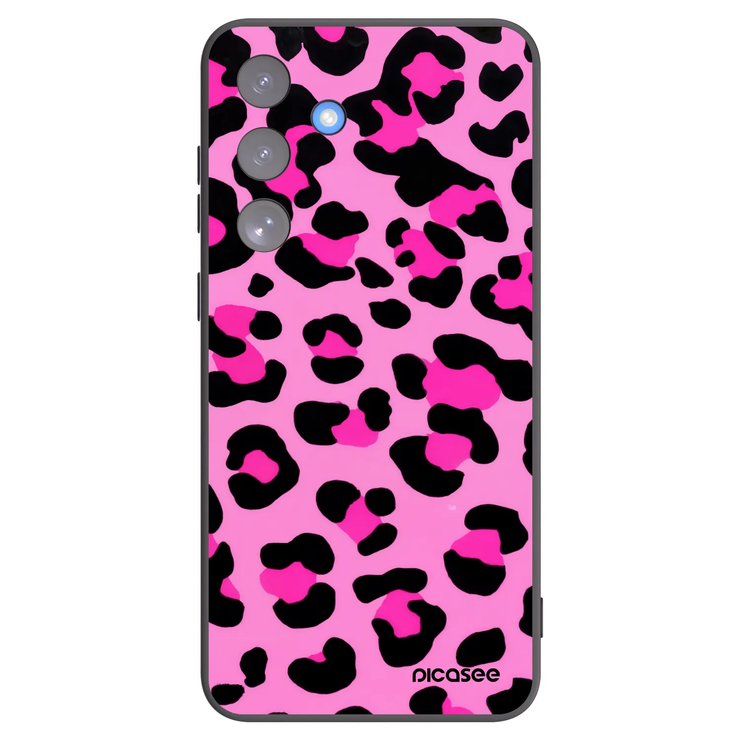 Picasee silikonski črni ovitek za Samsung Galaxy S25 FE 5G - Pink Tiger