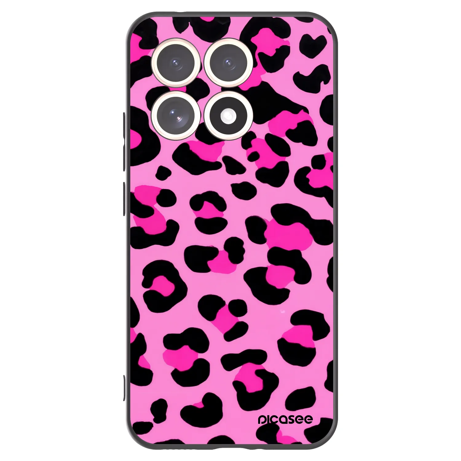 Picasee silikonski črni ovitek za Xiaomi 15T - Pink Tiger