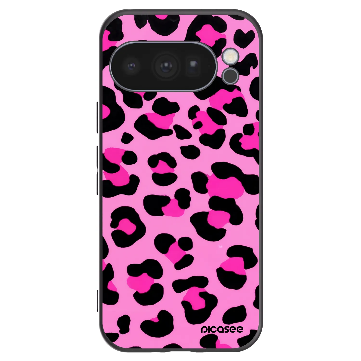 Picasee silikonski črni ovitek za Google Pixel 10 Pro - Pink Tiger