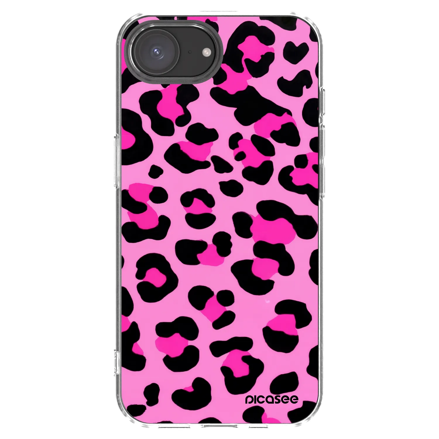 Picasee silikonski prozorni ovitek za Apple iPhone 17e - Pink Tiger