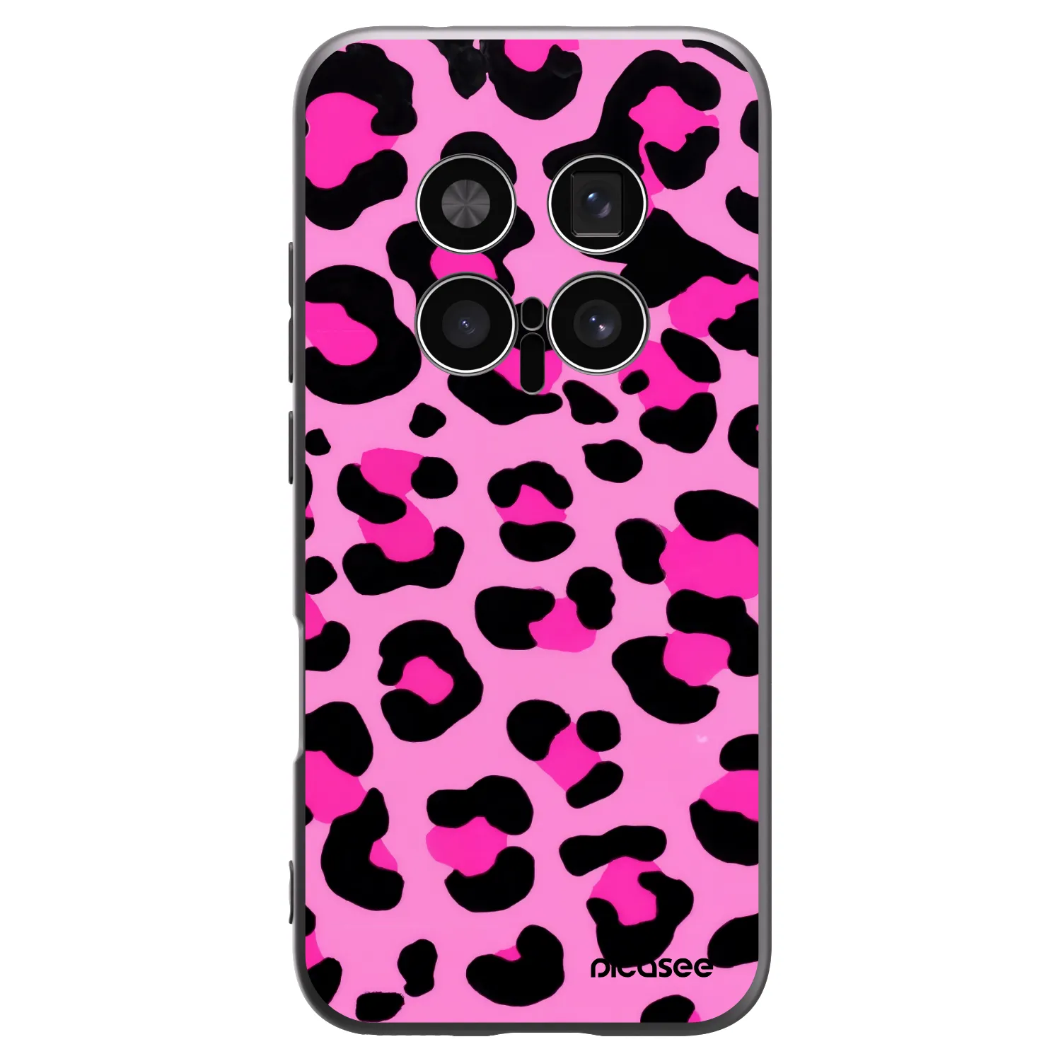 Picasee silikonski črni ovitek za Honor Magic8 Pro 5G - Pink Tiger