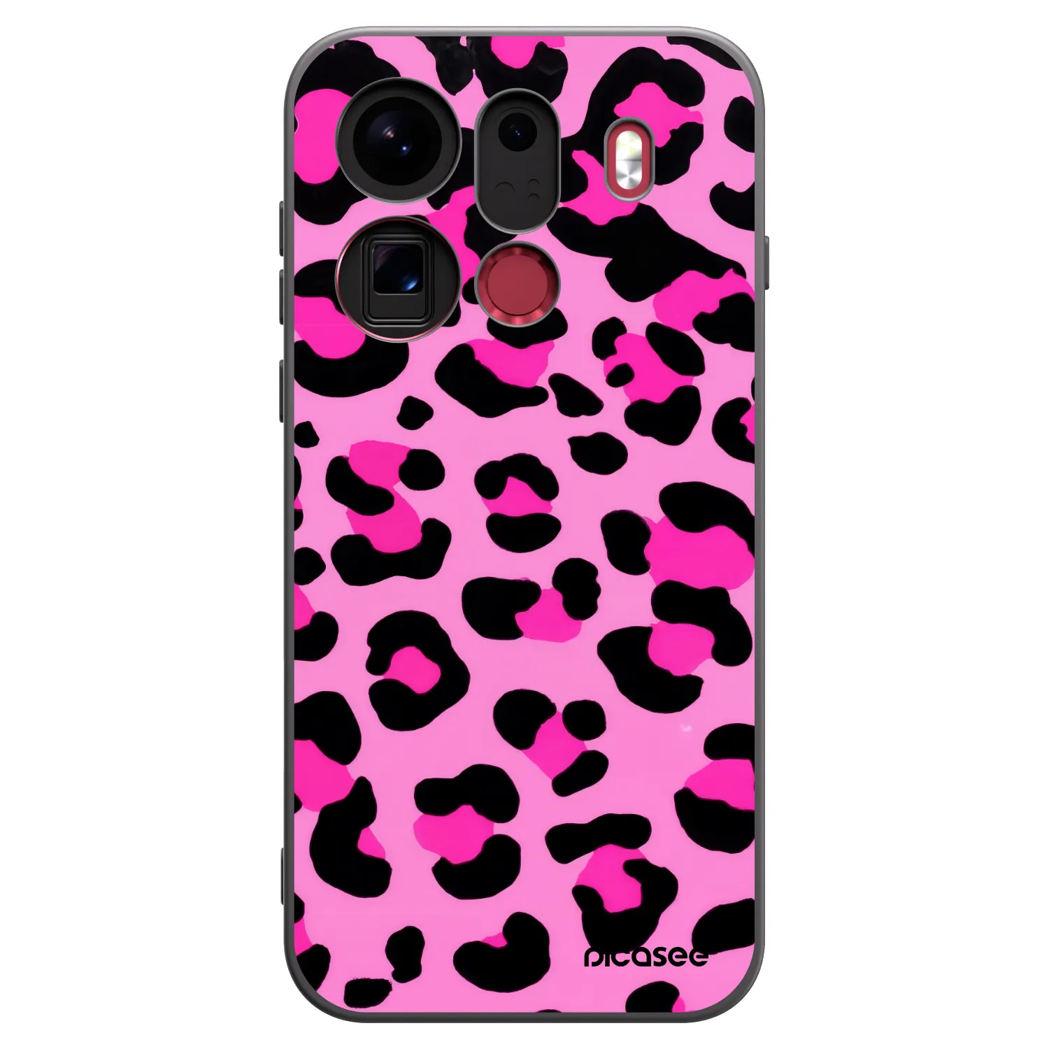 Picasee silikonski črni ovitek za OPPO Find X9 Pro - Pink Tiger