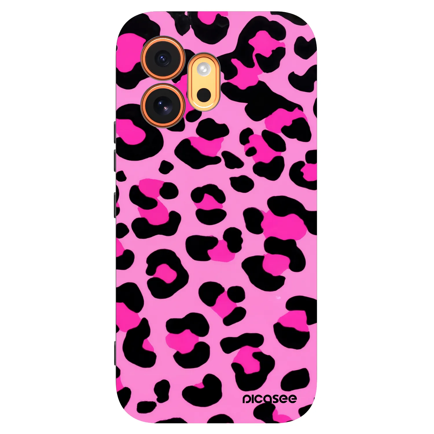 Picasee silikonski črni ovitek za Honor 600 - Pink Tiger