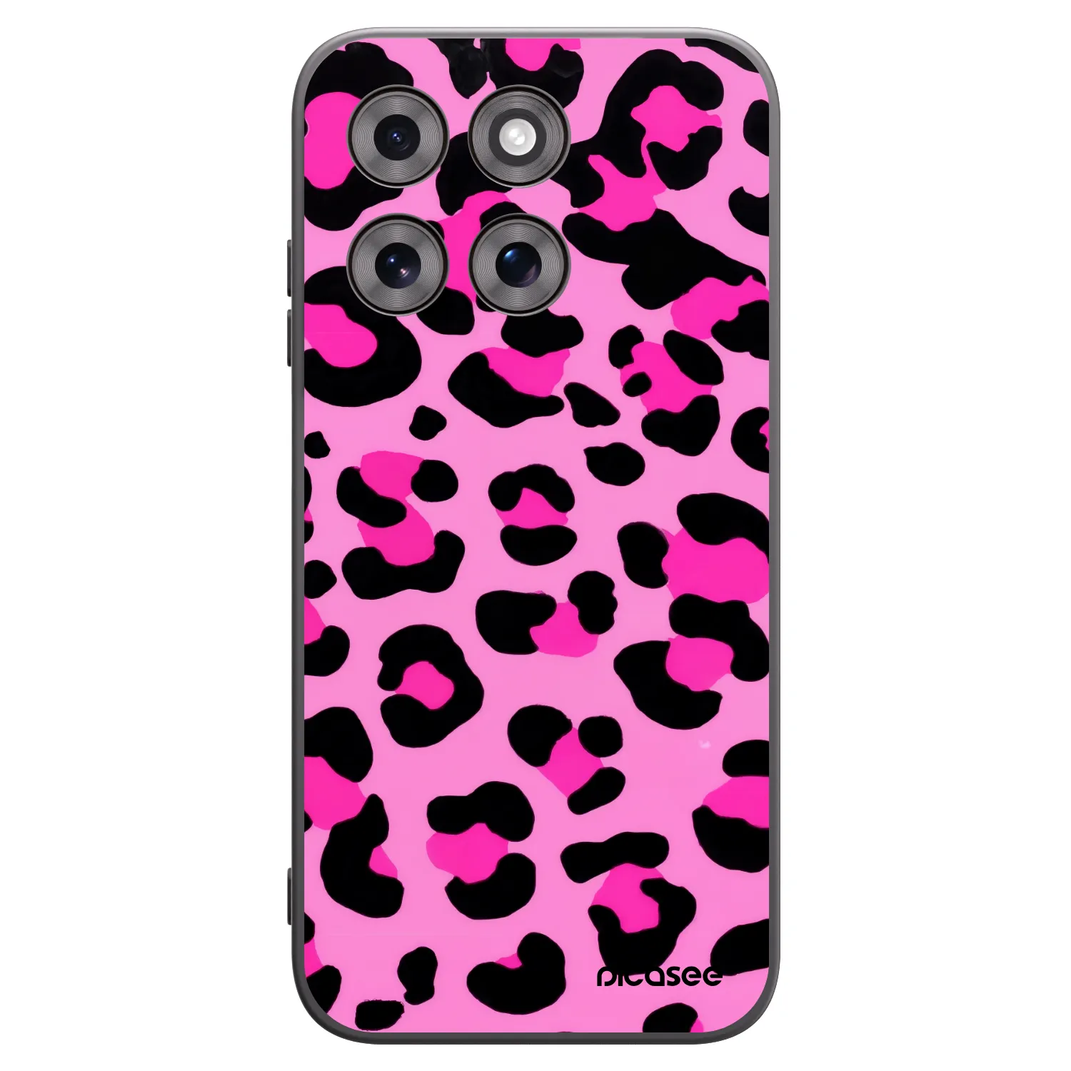 Picasee silikonski črni ovitek za Motorola Moto G77 - Pink Tiger