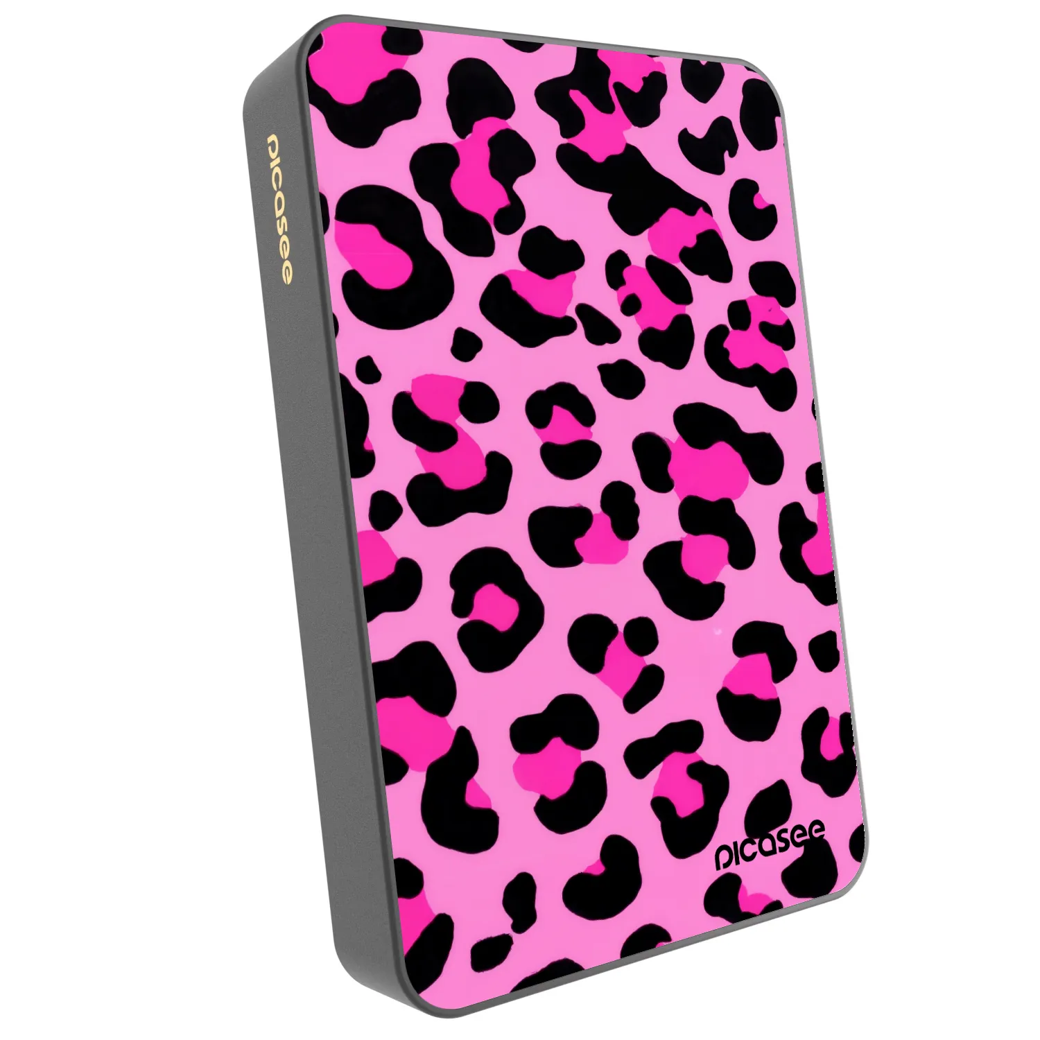 Picasee Prenosna baterija z MagSafe 10 000 mAh Siva - Pink Tiger