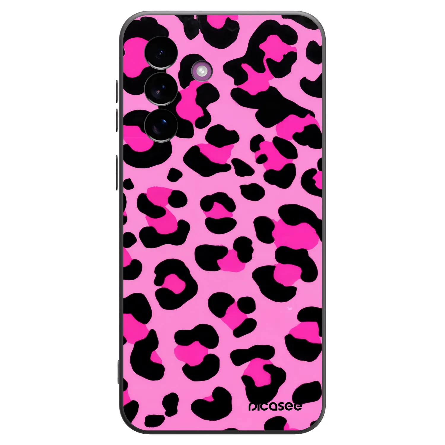 Picasee silikonski črni ovitek za Samsung Galaxy A37 - Pink Tiger
