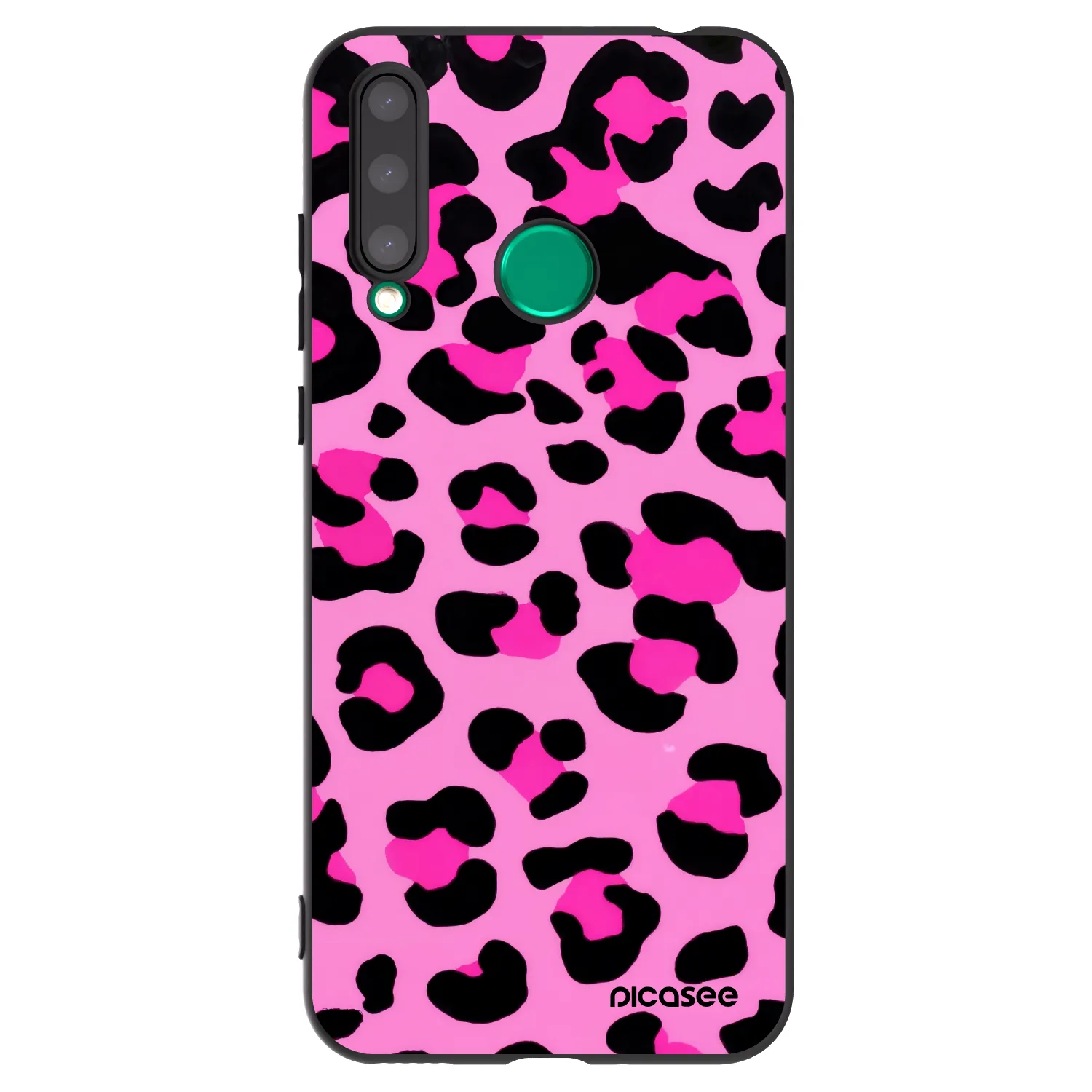 Picasee silikonski črni ovitek za Honor 20 Lite - Pink Tiger