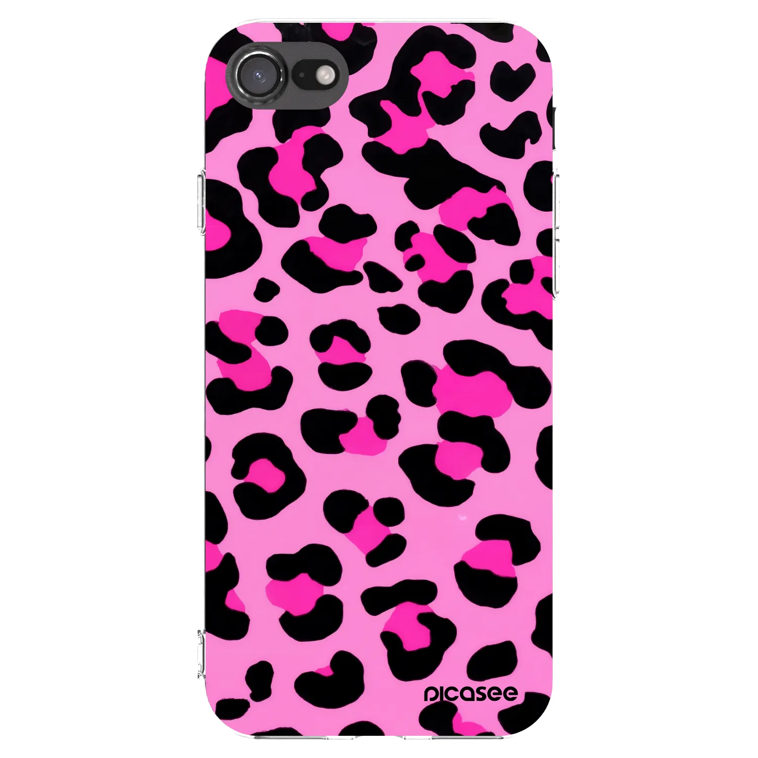 Picasee silikonski prozorni ovitek za Apple iPhone 8 - Pink Tiger