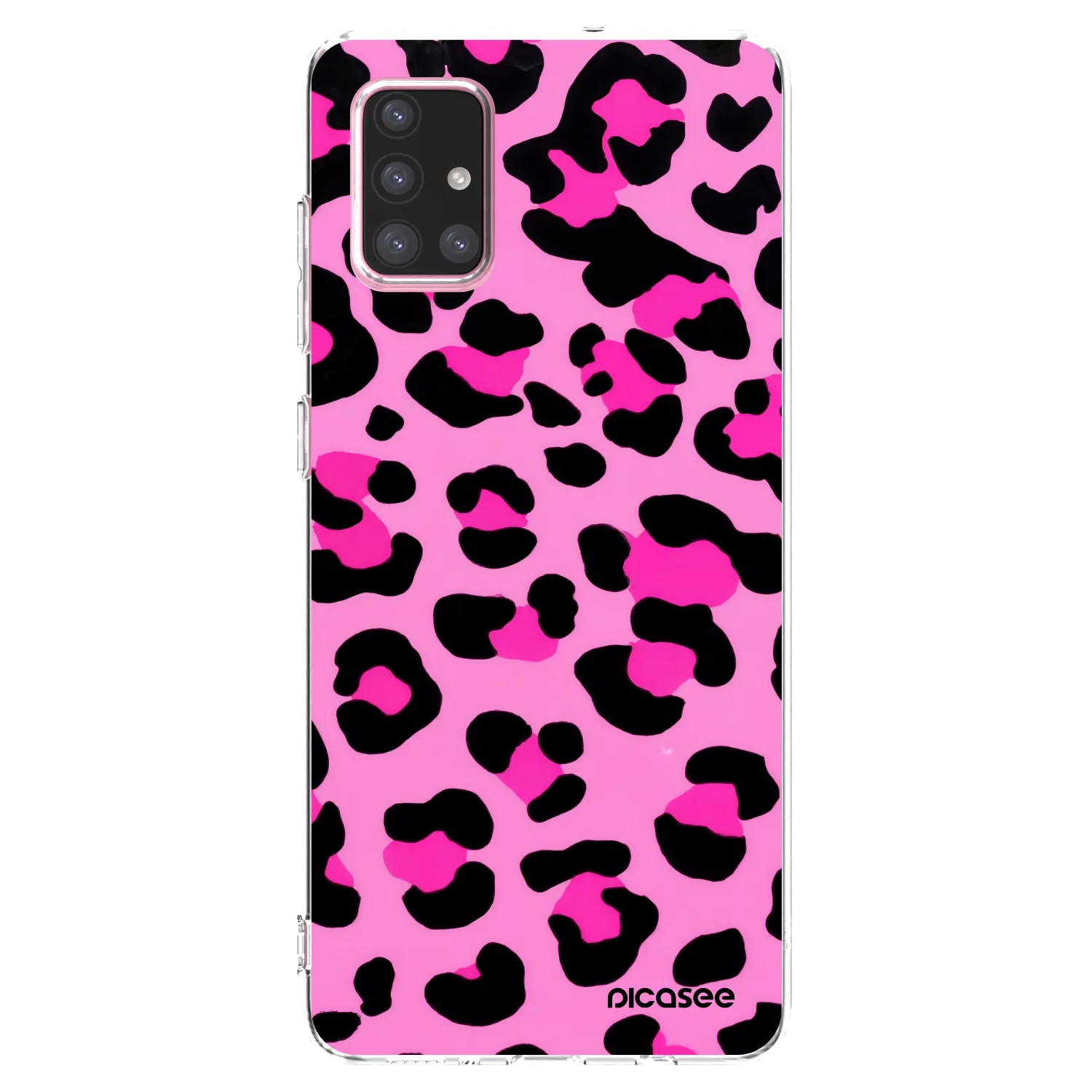 Picasee silikonski prozorni ovitek za Samsung Galaxy A71 A715F - Pink Tiger