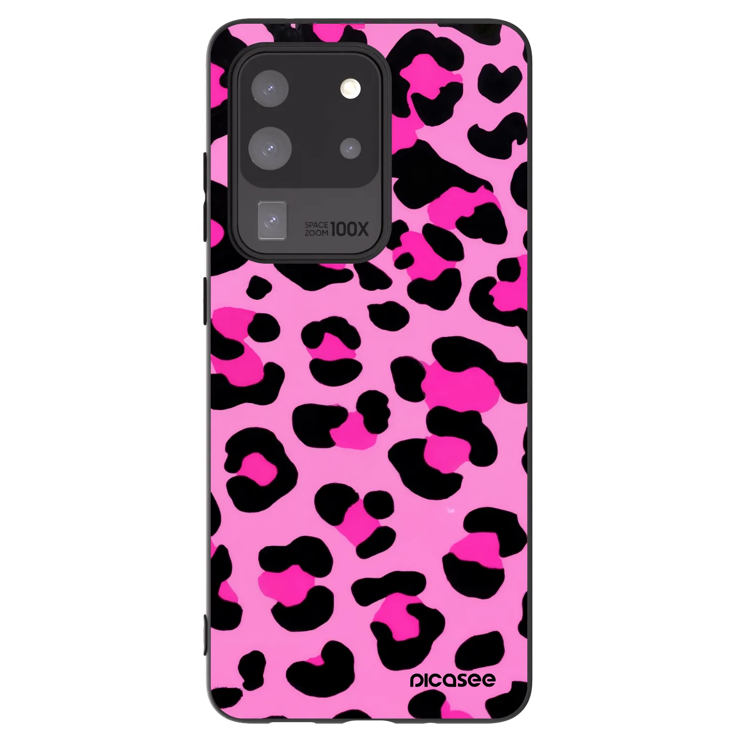 Picasee silikonski črni ovitek za Samsung Galaxy S20 Ultra 5G G988F - Pink Tiger