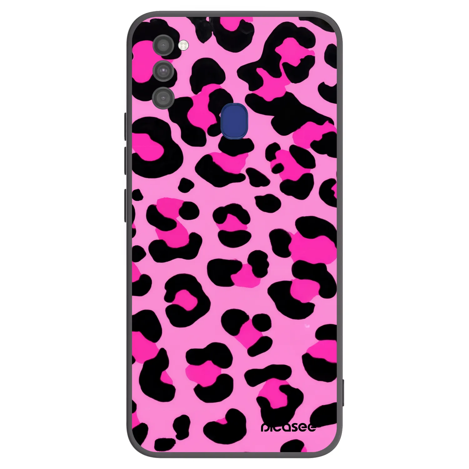 Picasee silikonski črni ovitek za Samsung Galaxy M21 M215F - Pink Tiger