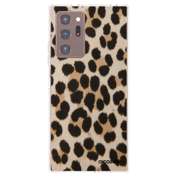 Picasee silikonski prozorni ovitek za Samsung Galaxy Note 20 Ultra - Brown Tiger