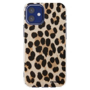 Picasee silikonski prozorni ovitek za Apple iPhone 12 mini - Brown Tiger