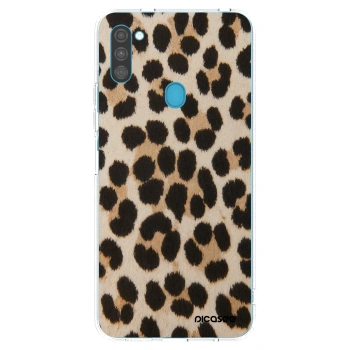 Picasee silikonski prozorni ovitek za Samsung Galaxy M11 - Brown Tiger