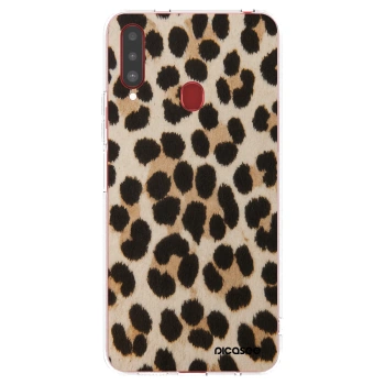 Picasee silikonski prozorni ovitek za Samsung Galaxy A20s - Brown Tiger